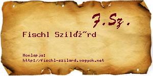 Fischl Szilárd névjegykártya